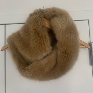 Luxurious Brown Fur Scarf